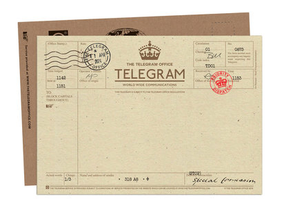 Send Greetings by Telegram - GPO Crown