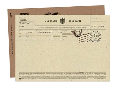 Send Greetings by Telegram - Deutsche Telegrafie